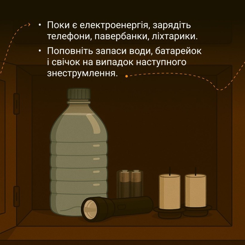 ДСНС України нагадує, як правильно діяти після відновлення електропостачання
