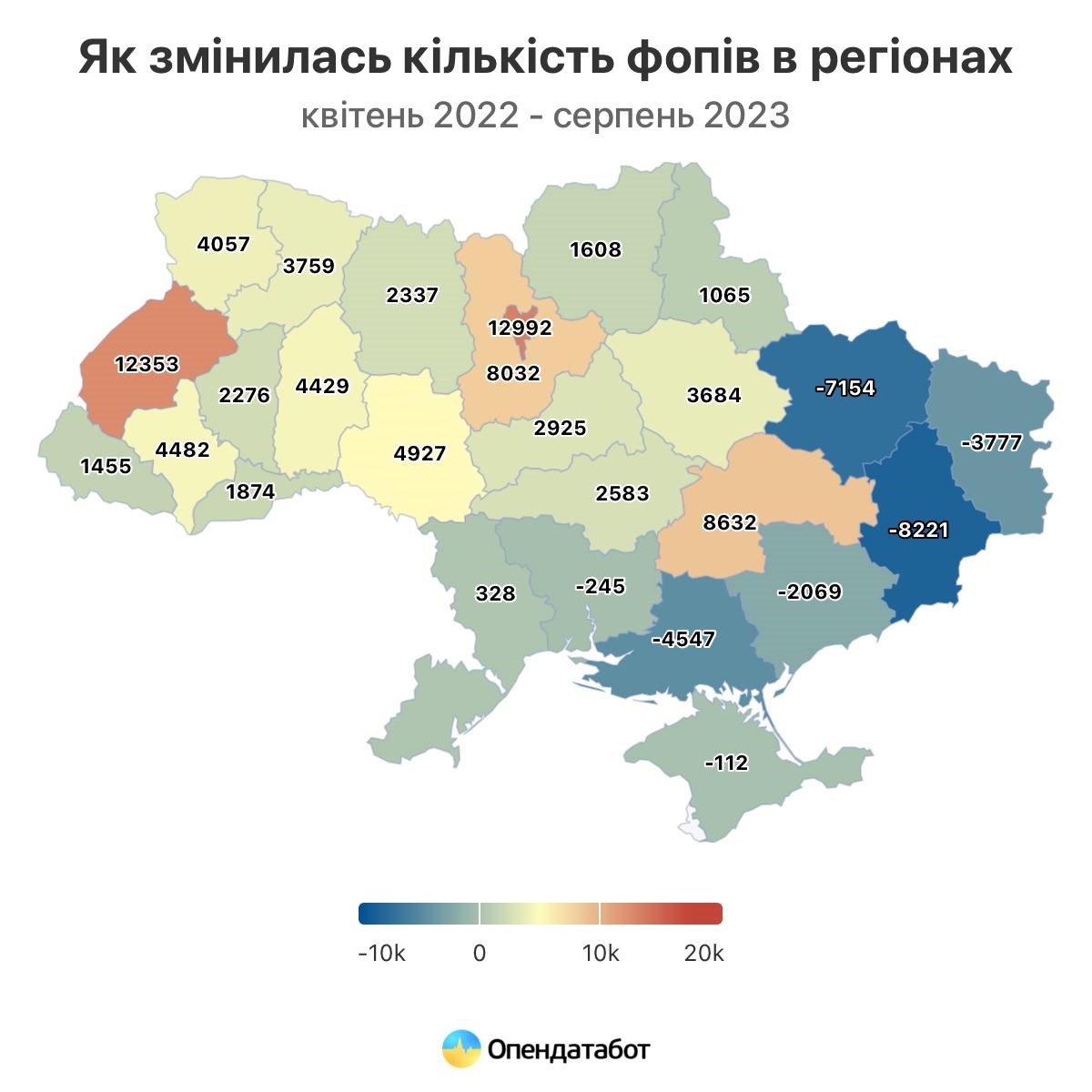 Івано-Франківщина - у п’ятірці лідерів за кількістю нових фізичних осіб-підприємців